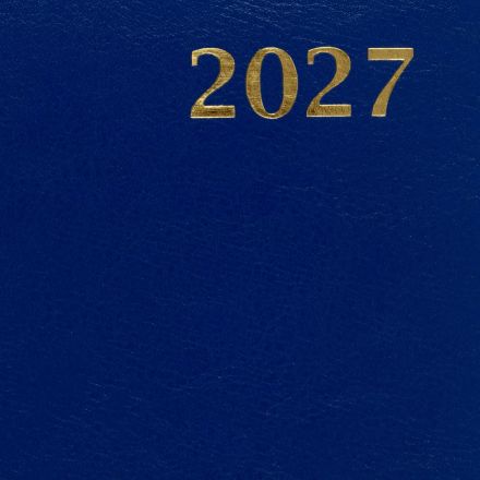 Ежедневник датированный 2027 Attache А5 168л 143x210 синий(золотистый срез)