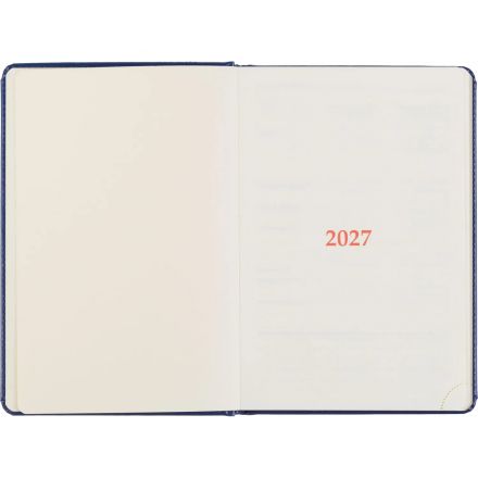 Ежедневник датированный 2027 Attache А5 168л 143x210 синий(золотистый срез)