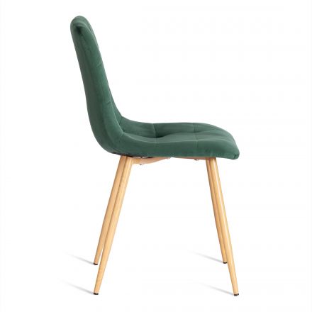 Стул Tetchair CHILLY (mod. 7094-1) вельвет/металл, 44,5х52,5х86 см, dark green (темно-зеленый) HLR57 / натуральный Стул Tetchair CHILLY (mod. 7094-1) вельвет/металл, 44,5х52,5х86 см, dark green (темно-зеленый) HLR57 / натуральный