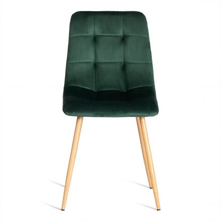 Стул Tetchair CHILLY (mod. 7094-1) вельвет/металл, 44,5х52,5х86 см, dark green (темно-зеленый) HLR57 / натуральный Стул Tetchair CHILLY (mod. 7094-1) вельвет/металл, 44,5х52,5х86 см, dark green (темно-зеленый) HLR57 / натуральный