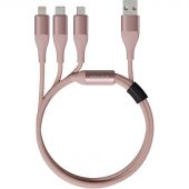 Кабель Lightning - Type-C - Micro USB, 1.2 м, Xiaomi SOLOVE, роз, DW2PinkR Кабель Lightning - Type-C - Micro USB, 1.2 м, Xiaomi SOLOVE, роз, DW2PinkR