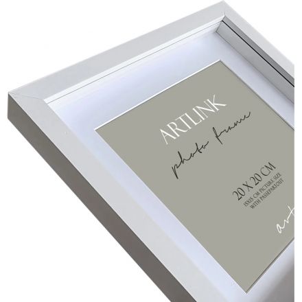 Фоторамка с паспарту Camila Box White MDF 20x20/75652 Фоторамка с паспарту Camila Box White MDF 20x20/75652