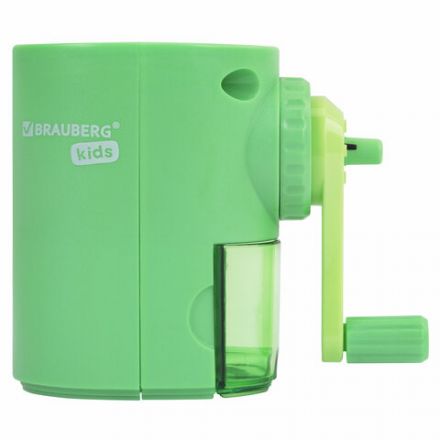 Точилка механическая BRAUBERG KIDS, для простых и цветных карандашей, корпус мятный, крепление к столу, 272003 Точилка механическая BRAUBERG KIDS, для простых и цветных карандашей, корпус мятный, крепление к столу, 272003