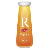 Нектар RICH (Рич) 0,2 л, персик, стеклянная бутылка, 1709801