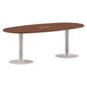 Конференц стол ПРГ-3 Орех Французский/Белый 2200х1100х750 Конференц стол ПРГ-3 Орех Французский/Белый 2200х1100х750
