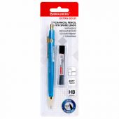 Карандаш механический 0,5 мм + грифели HB 12 штук на блистере, BRAUBERG EXTRA GOLD, корпус SOFT TOUCH, ластик, 181964 Карандаш механический 0,5 мм + грифели HB 12 штук на блистере, BRAUBERG EXTRA GOLD, корпус SOFT TOUCH, ластик, 181964