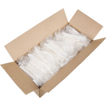 Комплект одноразовой посуды, №4 (вилка, ложка ст., нож, салфетка) 200шт/уп Комплект одноразовой посуды, №4 (вилка, ложка ст., нож, салфетка) 200шт/уп