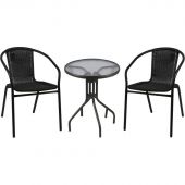 Набор мебели BN_UH_Комус Мебель Patio Стол +2 стул черный