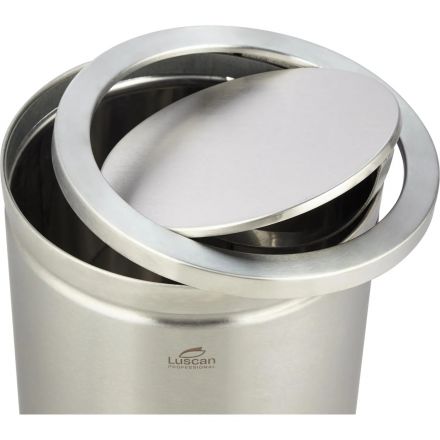 Ведро мусорное (урна) с качающ.крышкой нерж.сталь Luscan Professional 18л Ведро мусорное (урна) с качающ.крышкой нерж.сталь Luscan Professional 18л