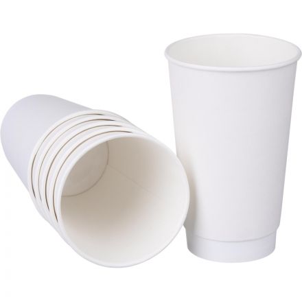 Стакан одноразовый  бум. 2-сл 400мл d-90мм белый, Комус, 25шт/уп Стакан одноразовый  бум. 2-сл 400мл d-90мм белый, Комус, 25шт/уп