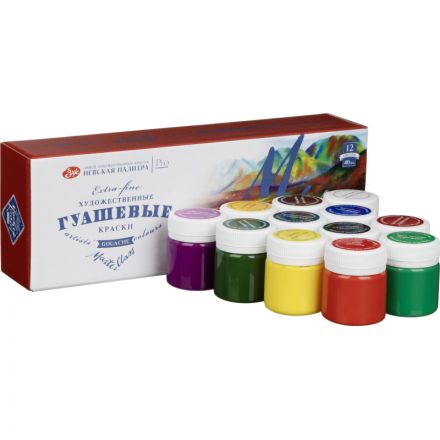 Гуашь Мастер-класс 12 цветов