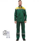 Костюм рабочий летний муж л02-КПК кур/пк зел/желт 56-58/182-188 Костюм рабочий летний муж л02-КПК кур/пк зел/желт 56-58/182-188