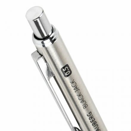 Карандаш механический 0,5 мм, BRAUBERG "Black Jack", металлический корпус, ластик, резиновый грип, 180463 Карандаш механический 0,5 мм, BRAUBERG "Black Jack", металлический корпус, ластик, резиновый грип, 180463