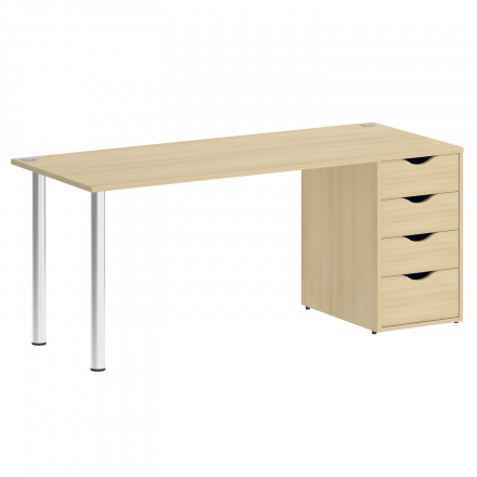 Home Office Стол письменный VR.SP-3-178.4 Акация/Хром опоры 1780*720*750