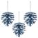 Украшение ёлочное 9 шт., 4 см, "Шишки", пластик, ЗОЛОТАЯ СКАЗКА, 592455