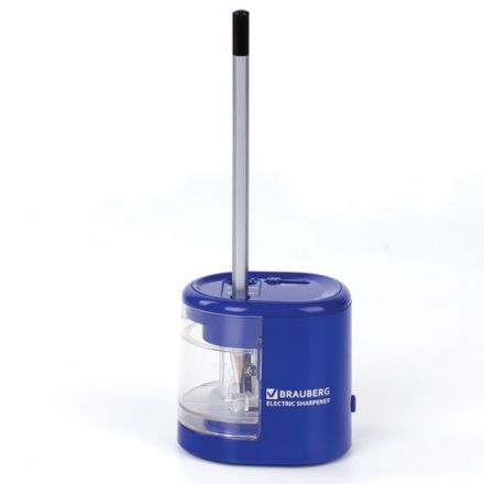 Точилка электрическая BRAUBERG "STANDARD", 2 отверстия для карандашей (включая утолщенные), питание от 4 батареек АА, 228423 Точилка электрическая BRAUBERG "STANDARD", 2 отверстия для карандашей (включая утолщенные), питание от 4 батареек АА, 228423
