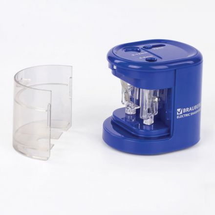 Точилка электрическая BRAUBERG "STANDARD", 2 отверстия для карандашей (включая утолщенные), питание от 4 батареек АА, 228423 Точилка электрическая BRAUBERG "STANDARD", 2 отверстия для карандашей (включая утолщенные), питание от 4 батареек АА, 228423