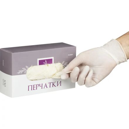 Перчатки мед. смотров. латекс, н/о, (XS), 50 пар/уп уп