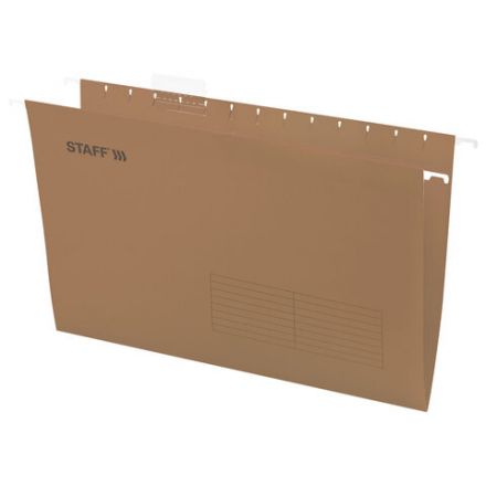 Подвесные папки A4/Foolscap (404х240 мм) до 80 л., КОМПЛЕКТ 10 шт., крафт-картон, STAFF, 270937 Подвесные папки A4/Foolscap (404х240 мм) до 80 л., КОМПЛЕКТ 10 шт., крафт-картон, STAFF, 270937