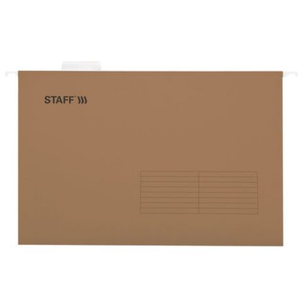 Подвесные папки A4/Foolscap (404х240 мм) до 80 л., КОМПЛЕКТ 10 шт., крафт-картон, STAFF, 270937 Подвесные папки A4/Foolscap (404х240 мм) до 80 л., КОМПЛЕКТ 10 шт., крафт-картон, STAFF, 270937