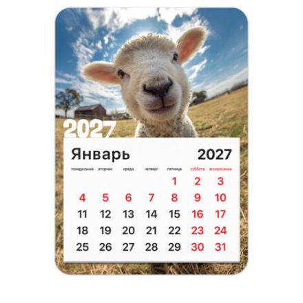 Календарь отрывной на магните на 2027 г., BRAUBERG, 130x180 мм, склейка, "Символ года", 118484 Календарь отрывной на магните на 2027 г., BRAUBERG, 130x180 мм, склейка, "Символ года", 118484