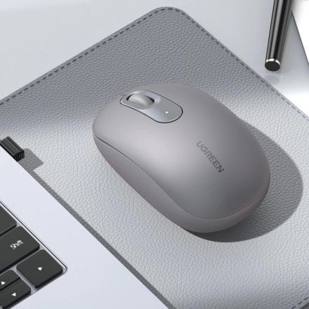 Мышь компьютерная UGREEN беспроводная MU105 (90669) 2.4G Цвет: лунный серый
