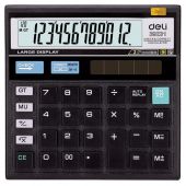 Калькулятор настольный компактный Deli E39231,12 разр,дв пит, 129x129мм,чер