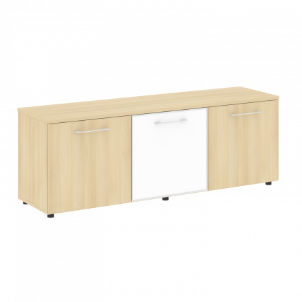 Yalta Тумба модульная LT.TS-3.4 white Акация/Стекло white 1642*450*580