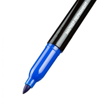 Маркер перманентный Attache синий (толщина линии 1.5-3 мм)