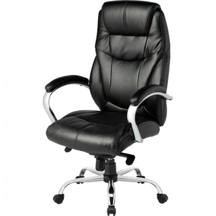 Кресло BN_Dp_Руководителя EChair-535 MPU к/з черный, хром
