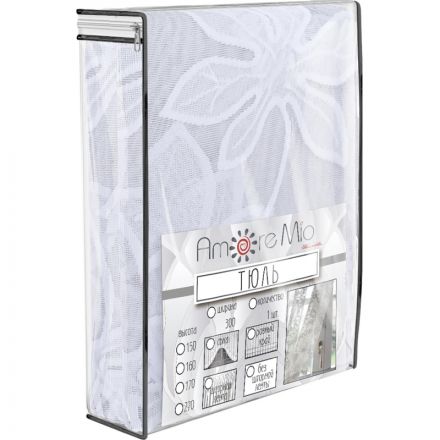 Тюль жаккардовый Арка Amore Mio M 3092 3,0x1,65 1 шт Белый