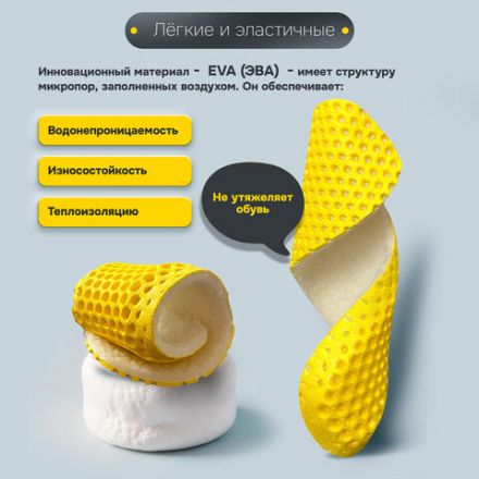 Стельки для обуви ЗИМНИЕ СУПЕРДЫШАЩИЕ, материал EVA, размер RU 34-40 / EU 35-41, с линиями выреза, SHEGRA (ШЕГРА), 700757 Стельки для обуви ЗИМНИЕ СУПЕРДЫШАЩИЕ, материал EVA, размер RU 34-40 / EU 35-41, с линиями выреза, SHEGRA (ШЕГРА), 700757