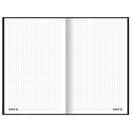 Блокнот А5 (134х206 мм), 80 л., твёрдый, клетка, STAFF, "Lion", 114412