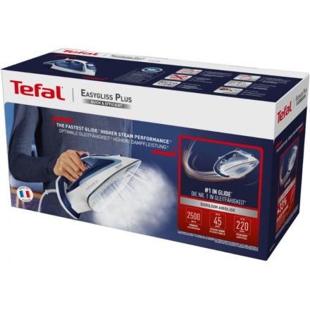 Утюг Tefal FV5736E0 2500Вт, белый/синий, автооткл