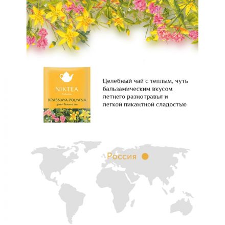 Чай Niktea Красная Поляна зеленый травяной 25 пакетиков
