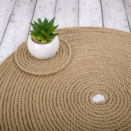 Веревка (канат) джутовая для рукоделия, декоративная, длина 50 м, d=6 мм, ОСТРОВ СОКРОВИЩ, 607951