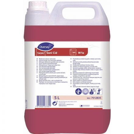 Профхим сантех сл/кисл д/деликат очистки Diversey/TASKI Sani Cid, 5л Профхим сантех сл/кисл д/деликат очистки Diversey/TASKI Sani Cid, 5л