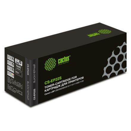 Картридж лазерный CACTUS (CS-EP22S) для CANON LBP-800/810/1120, ресурс 2500 страниц Картридж лазерный CACTUS (CS-EP22S) для CANON LBP-800/810/1120, ресурс 2500 страниц