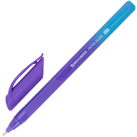 Ручка шариковая масляная BRAUBERG "Extra Glide DZ", СИНЯЯ, трехгранная, корпус ассорти, игольчатый наконечник 0,7 мм, линия 0,5 мм, 144263 Ручка шариковая масляная BRAUBERG "Extra Glide DZ", СИНЯЯ, трехгранная, корпус ассорти, игольчатый наконечник 0,7 мм, линия 0,5 мм, 144263
