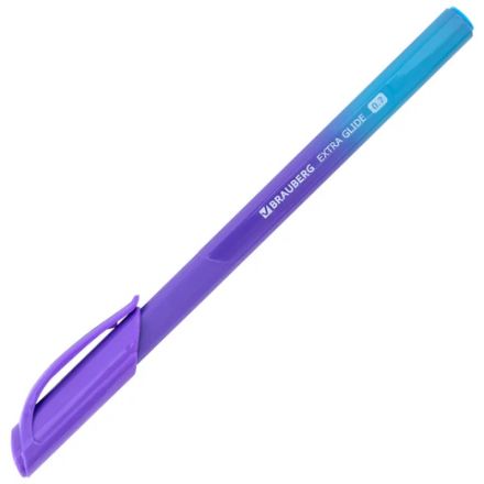 Ручка шариковая масляная BRAUBERG "Extra Glide DZ", СИНЯЯ, трехгранная, корпус ассорти, игольчатый наконечник 0,7 мм, линия 0,5 мм, 144263 Ручка шариковая масляная BRAUBERG "Extra Glide DZ", СИНЯЯ, трехгранная, корпус ассорти, игольчатый наконечник 0,7 мм, линия 0,5 мм, 144263