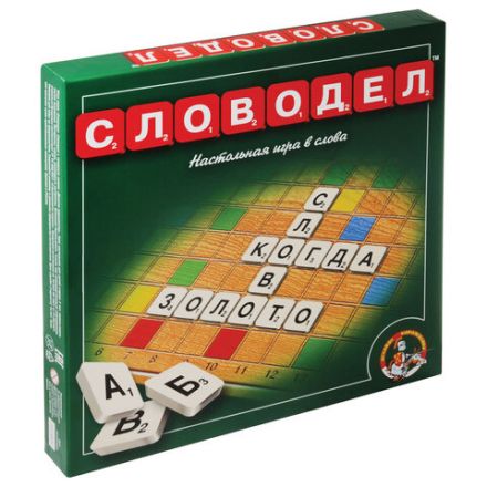 Игра настольная "Словодел" (зеленый), 0309 Игра настольная "Словодел" (зеленый), 0309