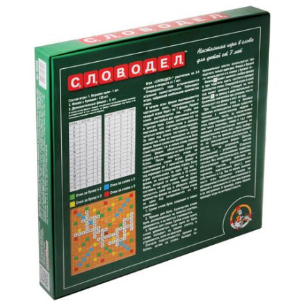 Игра настольная "Словодел" (зеленый), 0309 Игра настольная "Словодел" (зеленый), 0309