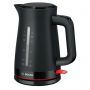 Чайник BOSCH TWK3M123, 1,7 л, 2400 Вт, закрытый нагревательный элемент, пластик, черный Чайник BOSCH TWK3M123, 1,7 л, 2400 Вт, закрытый нагревательный элемент, пластик, черный