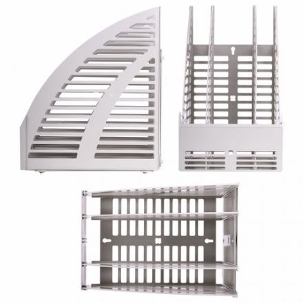 Лоток вертикальный для бумаг STAFF, 245х165х285 мм, 3 отделения, сетчатый, сборный, серый, 237294 Лоток вертикальный для бумаг STAFF, 245х165х285 мм, 3 отделения, сетчатый, сборный, серый, 237294