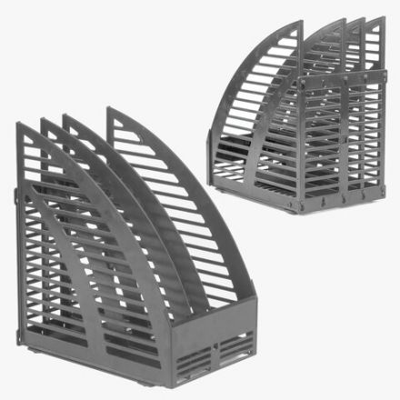 Лоток вертикальный для бумаг STAFF, 245х165х285 мм, 3 отделения, сетчатый, сборный, серый, 237294 Лоток вертикальный для бумаг STAFF, 245х165х285 мм, 3 отделения, сетчатый, сборный, серый, 237294