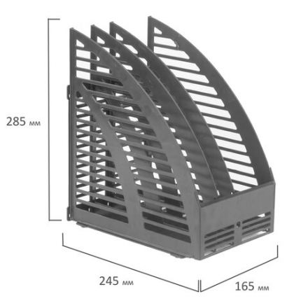 Лоток вертикальный для бумаг STAFF, 245х165х285 мм, 3 отделения, сетчатый, сборный, серый, 237294 Лоток вертикальный для бумаг STAFF, 245х165х285 мм, 3 отделения, сетчатый, сборный, серый, 237294