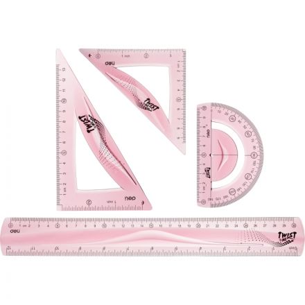 Набор чертежный Deli EH23 больш:лин 30см,угольн 13 и9см,трансп10см,гибк,асс Набор чертежный Deli EH23 больш:лин 30см,угольн 13 и9см,трансп10см,гибк,асс