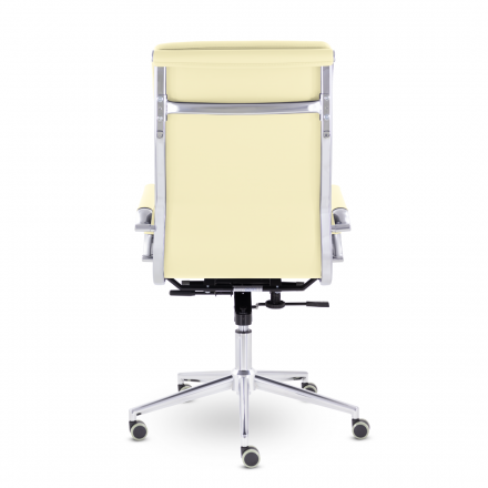 Кресло СН-303 Кайман Трио В soft2 хром Ср S-0415 (желто-бежевый) Кресло СН-303 Кайман Трио В soft2 хром Ср S-0415 (желто-бежевый)