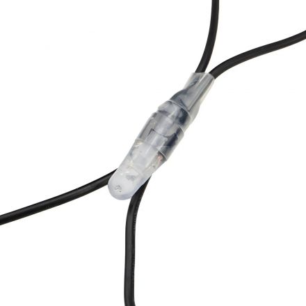 Гирлянда светодиодная Сеть 288 LED, 2х1,5м, черный ПВХ,ТЕПЛЫЙ БЕЛЫЙ 215-026