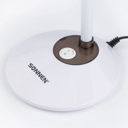 Настольная лампа / светильник SONNEN OU-607, на подставке, цоколь Е27, белый/коричневый, 236680 Настольная лампа / светильник SONNEN OU-607, на подставке, цоколь Е27, белый/коричневый, 236680